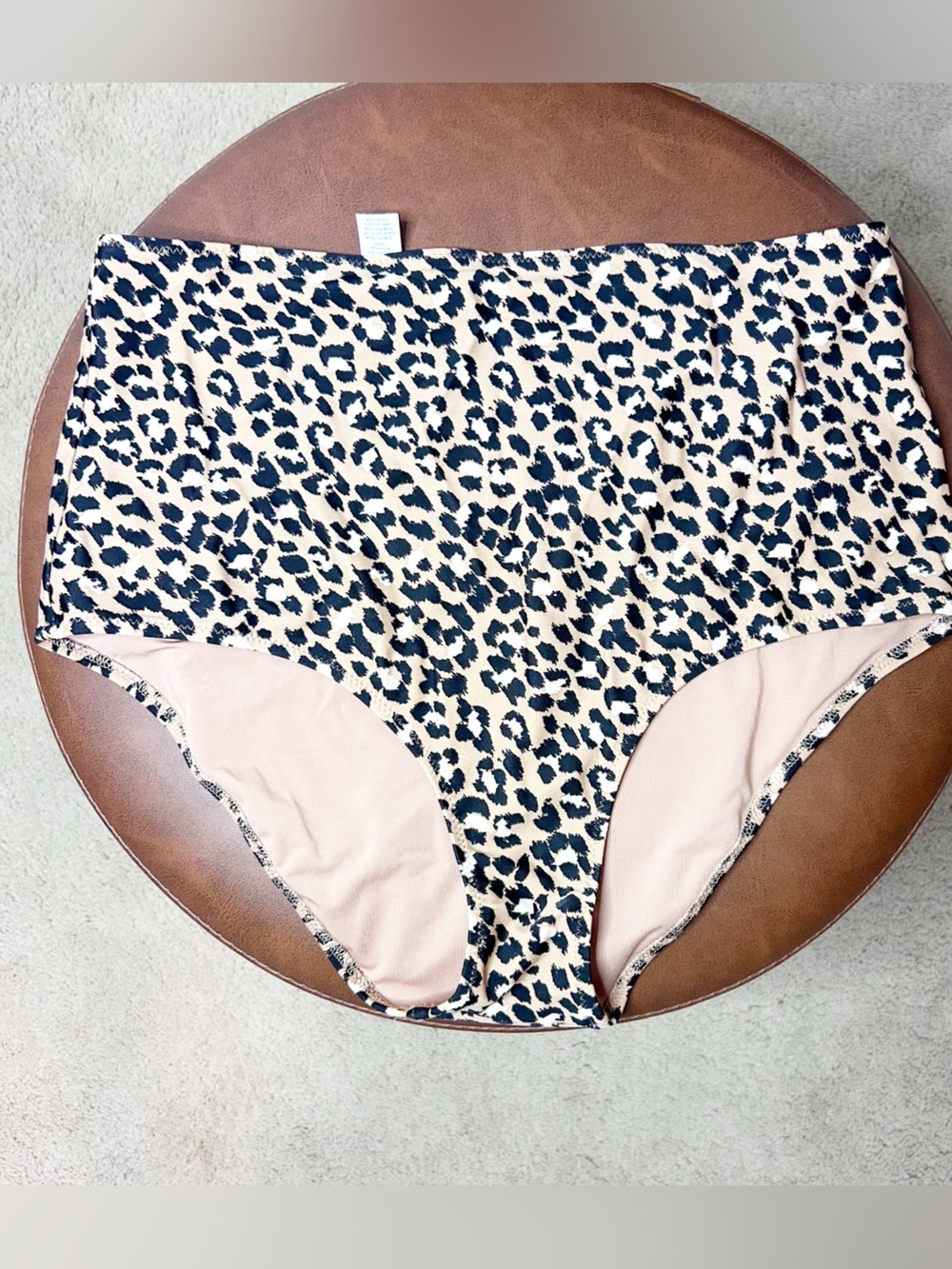 aerie High Waist Leopard Print Bikini Bottoms